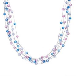 Valero Pearls Naszyjnik z pereł srebro wysokiej próby Perła hodowlana słodkowodna srebrny Naszyjniki 1 ct Damski. Szare naszyjniki damskie Valero Pearls, srebrne. Za 328.99 zł.