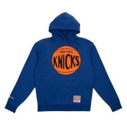 Bluza męska do koszykówki Mitchell & Ness NBA New York Knicks. Niebieskie bluzy bez kaptura męskie Mitchell & Ness, m. Za 329.00 zł.