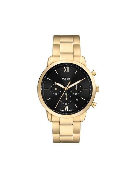 Fossil Zegarek Neutra Chronograph FS6093 Złoty. Żółte, analogowe zegarki męskie Fossil, złote. Za 709.99 zł.