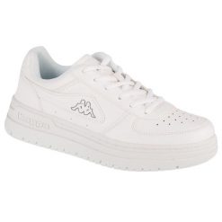 Buty sportowe Sneakersy damskie, Bash DLX. Białe buty sportowe na co dzień damskie Kappa, bez wzorów, z gumy, trekkingowe. Za 159.99 zł.