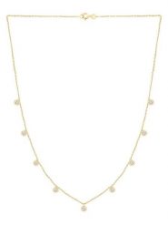 Diamonds lab grown Złoty naszyjnik z diamentami rozmiar: onesize. Żółte naszyjniki damskie Diamonds lab grown, złote. Za 2,914.99 zł.