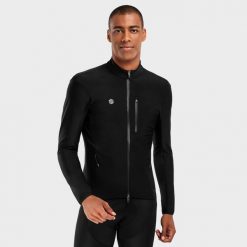 Kurtka rowerowa softshell męska J3 Seymour. Czarne kurtki męskie SIROKO, l, bez wzorów, z softshellu, bez kaptura. Za 637.55 zł.