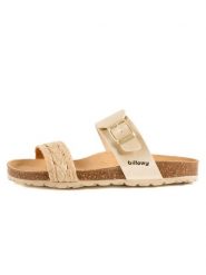 Billowy Klapki w kolorze złotym rozmiar: 39. Żółte klapki damskie Billowy, bez wzorów, bez obcasa. Za 173.99 zł.