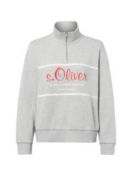 S.Oliver Bluza Kobiety Materiał dresowy szary, 44. Szare bluzy bez kaptura damskie S.Oliver, s, z dresówki. Za 299.95 zł.