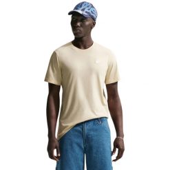 Koszulka Męska Nike Bawełniana Sportowa Beżowa T-Shirt Basic. Brązowe t-shirty męskie Nike, m, bez wzorów, z bawełny, bez kołnierzyka. Za 139.00 zł.