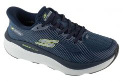 Buty do biegania męskie, Slip-Ins: Max Run. Niebieskie obuwie do biegania damskie Skechers. Za 479.99 zł.