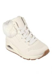 Buty SKECHERS UNO-FALL AIR Biały. Brązowe obuwie trekkingowe damskie Skechers. Za 249.99 zł.