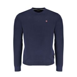 Sweter męski Napapijri Droz 5. Niebieskie swetry męskie Napapijri, m, bez wzorów, bez kołnierzyka. W wyprzedaży za 315.10 zł.