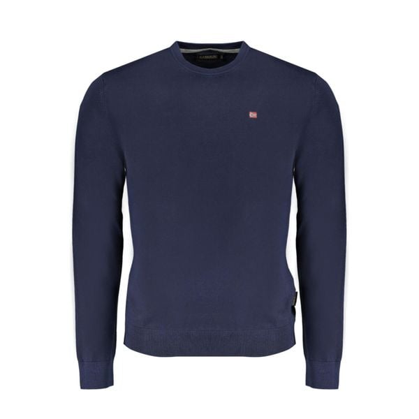 Sweter męski Napapijri Droz 5. Niebieskie swetry męskie Napapijri, m, bez wzorów, bez kołnierzyka. W wyprzedaży za 315.10 zł.