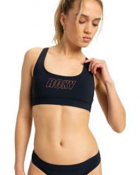 Stanik bikini typu bralette dla Kobiety ROXY ACTIVE Czarny. Czarne bikini damskie Roxy, bez wzorów, z elastanu. Za 199.99 zł.
