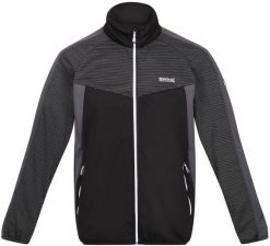 Męska bluza Regatta Yare Vi Extol Stretch softshell czarna. Czarne bluzy bez kaptura męskie Regatta, l, z elastanu. Za 229.99 zł.