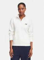 Lacoste Bluza SF8504 Kremowy Relaxed Fit. Białe bluzy bez kaptura damskie Lacoste, z bawełny. Za 624.99 zł.