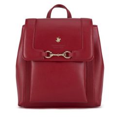 Plecak Beverly Hills Polo Club. Czerwone plecaki damskie Beverly Hills Polo Club, bez wzorów. Za 174.99 zł.