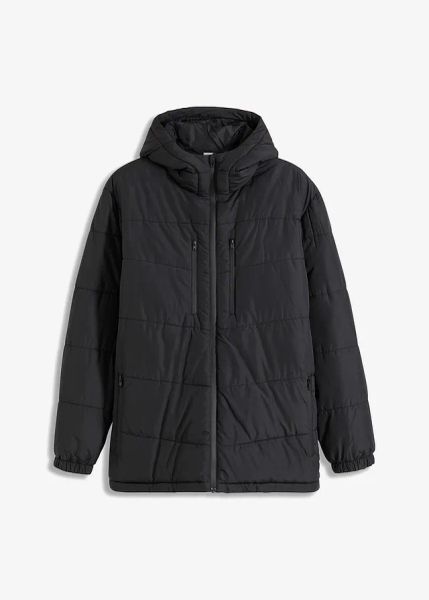 Hydrofobowa kurtka outdoorowa z impregnacją Bionic. Czarne kurtki męskie bonprix, m, bez wzorów, bez kaptura. Za 379.99 zł.