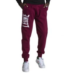 Bluza z bawełna z sznurek regulacyjny na co dzień. Brązowe bluzy bez kaptura męskie LEONE 1947 APPAREL, bez wzorów, z bawełny, sportowe, bez kołnierzyka, bez ramiączek. Za 235.76 zł.