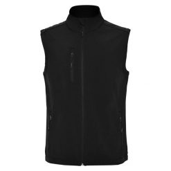 Męska Kamizelka Softshell Quebec. Czarne kamizelki męskie ROLY, m, bez wzorów, z softshellu, bez kaptura. Za 128.99 zł.