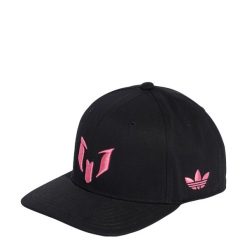 Czapka Lionel Messi z zapięciem na zatrzask. Czarne czapki męskie Adidas. Za 129.00 zł.