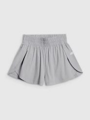 Spodenki szorty damskie treningowe szybkoschnące szare 4F Szary XS. Szare szorty damskie 4f, bez wzorów, z elastanu. Za 149.99 zł.