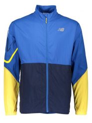 New Balance Kurtka sportowa w kolorze niebiesko-żółto-granatowym rozmiar: S. Niebieskie kurtki outdoor męskie New Balance, s, bez wzorów, bez kaptura. Za 105.38 zł.