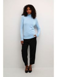 Kaffe Golf "Astrid" w kolorze błękitnym rozmiar: XL. Niebieskie golfy damskie Kaffe, xl, bez wzorów, bez ramiączek. Za 69.58 zł.