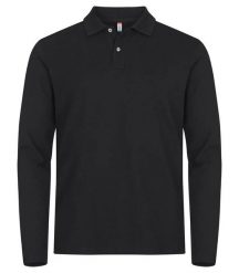 Clique Koszulka polo Stretch Premium długi rękaw — dobry stretch. Czarne koszulki męskie z długim rękawem CLIQUE, m, z bawełny. Za 162.24 zł.