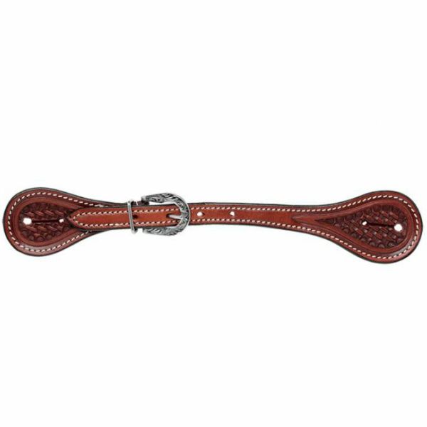 Pasek do ostróg dla koni z dekoracją w kształcie piłki do koszykówki Tattini. Brązowe paski męskie TATTINI, bez wzorów, sportowe. Za 161.00 zł.