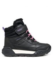 Geox Śniegowce J Trekkyup B Ab J46M7A 0MEMS C9266 M Czarny. Czarne kozaki dziewczęce Geox, bez wzorów, ze skóry, bez obcasa. Za 249.99 zł.