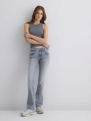 MAVI Dżinsy "Bella" - Flared fit - w kolorze antracytowym rozmiar: W28/L32. Szare jeansy damskie MAVI. Za 129.95 zł.