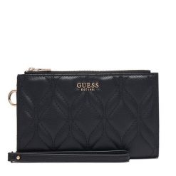 Portfel Guess. Czarne portfele damskie Guess, z aplikacjami. Za 294.99 zł.
