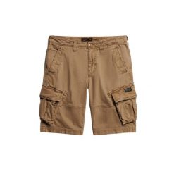 Spodenki cargo Superdry Core. Brązowe szorty męskie Superdry., bez wzorów, sportowe. Za 303.20 zł.