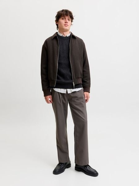 Jack & Jones Sweter w kolorze czarnym rozmiar: S. Czarne swetry męskie Jack & Jones, s, bez wzorów, z bawełny, bez kołnierzyka. Za 104.95 zł.
