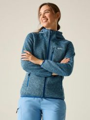 Regatta Kurtka polarowa "Newhill" w kolorze niebieskim rozmiar: 42. Niebieskie kurtki damskie Regatta, bez wzorów, z polaru, bez kaptura. Za 128.25 zł.