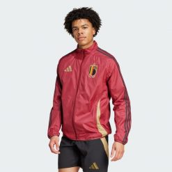 Bluza Belgium Anthem. Brązowe bluzy bez kaptura męskie Adidas, s, z materiału. Za 549.00 zł.
