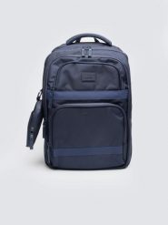 Plecak unisex granatowy Amerigo 403. Niebieskie plecaki damskie Big Star, z aplikacjami, biznesowe. Za 179.99 zł.