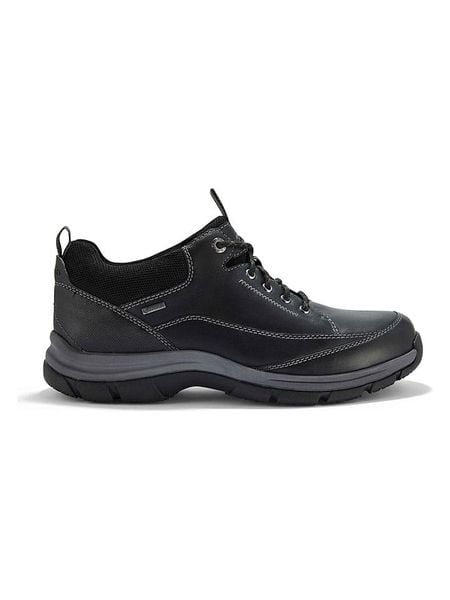 Clarks Skórzane buty trekkingowe "Spypath Lo GTX" w kolorze czarnym rozmiar: 45. Czarne buty trekkingowe męskie Clarks, bez zapięcia, outdoorowe. Za 262.91 zł.