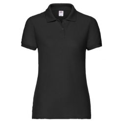 Koszulka Polo Damska. Czarne bluzki sportowe damskie Fruit of the Loom, xl, bez wzorów, bez ramiączek. Za 66.99 zł.