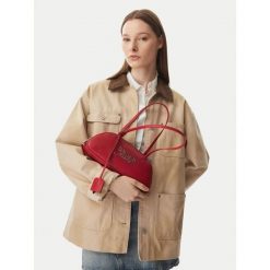 Torebka Tommy Jeans. Brązowe torebki klasyczne damskie Tommy Jeans, bez wzorów, z jeansu, bez dodatków. Za 449.99 zł.