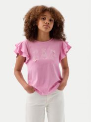 Gap T-Shirt 883254 Różowy Regular Fit. Czerwone koszulki dziewczęce GAP, bez wzorów, z bawełny, bez ramiączek. Za 59.99 zł.