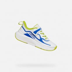 Buty GEOX J PRO RAN BOY Biały. Białe buty fitness męskie Geox, na fitness i siłownię. Za 174.99 zł.