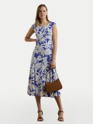 LAUREN RALPH LAUREN Sukienka codzienna 200971078001 Niebieski Regular Fit. Niebieskie sukienki damskie Lauren Ralph Lauren, na co dzień, s, bez wzorów, z syntetyku, bez kołnierzyka, bez ramiączek, proste. Za 529.99 zł.