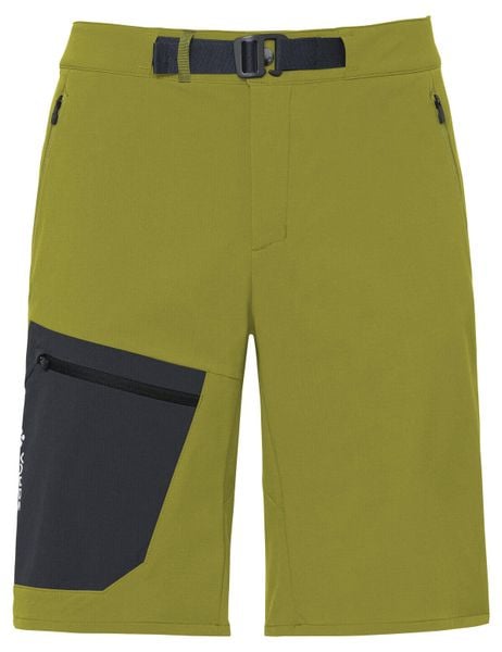 Spodenki męskie Badile II. Zielone szorty męskie Vaude, na lato, bez wzorów, z materiału, sportowe. Za 429.00 zł.