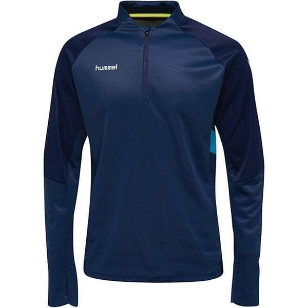 Bluza Hummel Tech Move Half Zip dla mężczyzn - Niebieska. Niebieskie bluzy sportowe męskie HUMMEL, m, z elastanu. Za 229.99 zł.