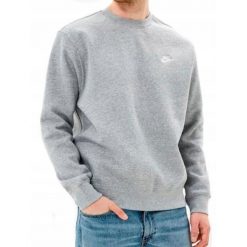 Bluza na co dzień męska NIKE SPORTSWEAR CLUB CREW bez kaptura. Szare bluzy bez kaptura męskie Nike, m. Za 296.06 zł.