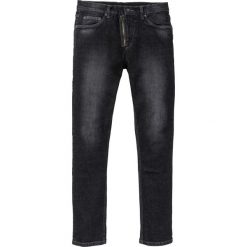 Dżinsy Skinny Fit Straight bonprix czarny denim "used". Czarne jeansy męskie bonprix. Za 37.99 zł.