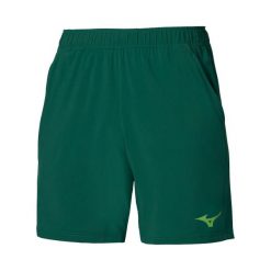 Szorty Mizuno Flex. Zielone szorty męskie Mizuno, bez wzorów, z materiału, eleganckie. Za 189.99 zł.