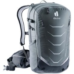 Plecak na rower damski Deuter Flyt 12 SL - graphite/black. Czarne plecaki damskie Deuter, bez wzorów, z materiału, klasyczne. Za 473.00 zł.