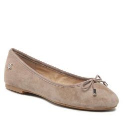 Baleriny LAUREN RALPH LAUREN. Szare baleriny damskie Lauren Ralph Lauren, bez wzorów, bez obcasa. Za 439.99 zł.