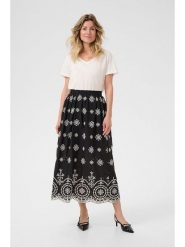 Cream Spódnica w kolorze czarno-kremowym rozmiar: 34. Czarne spódniczki damskie Cream, bez wzorów, z bawełny, z podwyższonym stanem, maxi. Za 152.99 zł.