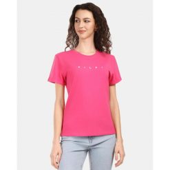 Damska bawełniana koszulka Kilpi PROLIX-W. Czerwone t-shirty damskie Kilpi, bez wzorów, z bawełny, bez kołnierzyka. Za 91.56 zł.