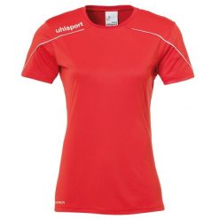 Koszulka Uhlsport Femme Stream 22. Białe bluzki damskie UHLSPORT, l, bez wzorów, sportowe, bez kołnierzyka, bez ramiączek. W wyprzedaży za 69.20 zł.